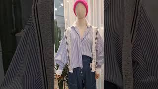 쿠팡 반다리 - 링클 세미 스트라이프 셔츠 #반다리 #fashion #ootd #fashionstyle #링클 #세미 #스트라이프 #셔츠