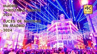 Madrid Christmas Lights 2024- Magical Night Tour!. Exploring Madrid's Iconic Christmas Decorations!