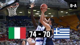 Italy - Greece 74-70 | Full Highlights | Agean Acropolis Tournament | 10.08.2023