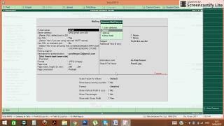 HOW TO SEND EMAIL IN TALLY.ERP9 RELEASE 5.4
