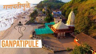 Ganapatipule Temple and Beach | Drone View | Ratnagiri Maharashtra Tourism | Konkan Tourism