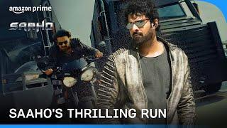 Saaho's grand escape! | Prabhas, Shraddha Kapoor, Murli Sharma | Prime Video India