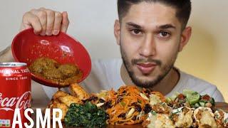 ASMR AFGHAN FOOD FEAST | MUKBANG *REAL EATING SOUNDS*