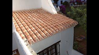 How to make or repair a new tiled roof  Spanish style?