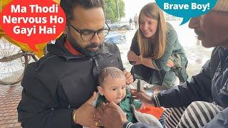 Aadhe Canadian Ka Indian Mundan.. With Full Family