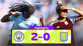 Shaw Sets Up Manchester Derby Semi-Final | Manchester City 2-0 Aston Villa | Adobe Women's FA Cup