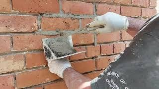 quick tip on how to use a pointing hod this is lime mortar