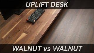 UPLIFT Desk | Walnut Laminate vs Walnut Butcher Block Tabletop