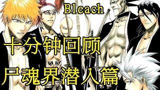 【死神Bleach】10分钟带你回顾死神尸魂界潜入篇 | 黑崎一护vs阿散井恋次 | 解救露琪亚开始