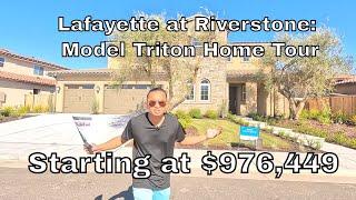 Lafayette at Riverstone: Model Triton Home Tour | 4004 sqft | 5 Beds | 4.5 Bath | Wathen Castanos.