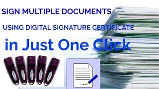 How to sign Multiple Documents using API AND HSM | Sign Multiple Documents using Digital Signature.