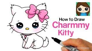 How to Draw a Cute Cat Easy | Sanrio Charmmy Kitty