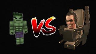 Hulkwuwi (player) vs G-man toilet | minecraft boss fight |