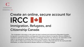 How to create an IRCC online account