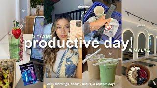 a productive & realistic day in my life! morning routine, thrifting, pilates, & coffee shops!