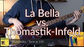 Flatwound Bass String Comparison - La Bella vs. Thomastik-Infeld