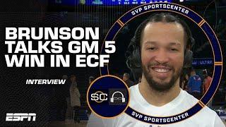 Jalen Brunson reacts to forcing Game 6 vs. the Pacers in the ECF | SC with SVP