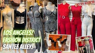 WALK THROUGH LOS ANGELES SANTEE ALLEY : FASHION DISTRICT