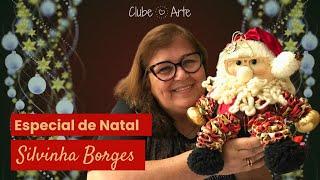 Aula 01:  Especial de Natal Silvinha Borges! Papai Noel de Fuxico (e Óculos)