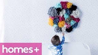 DIY PROJECT: Pom pom art - homes+