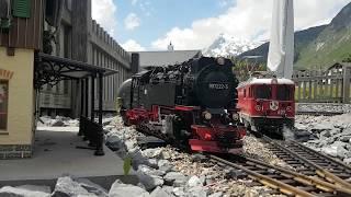 LGB HSB Dampflok 997222-5 mit Uah RHB Kesselwagen