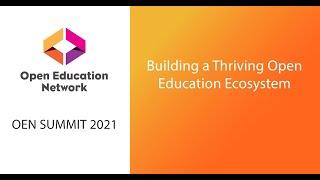 6/16 Building a Thriving Open Education Ecosystem