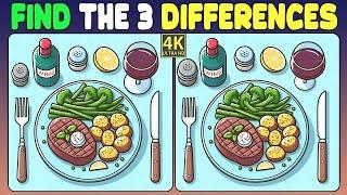 Find 3 Differences in 90 seconds | Quizzes for Memory Exercises | Spot all Differences