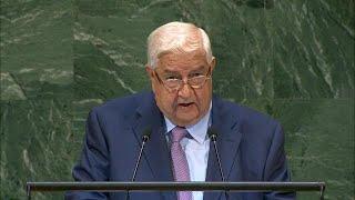  Syrian Arab Republic - Deputy Prime Minister Addresses General Debate, 73rd Session