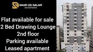 North Nazimabad | Flat available for sale | 2 bed Drawing Lounge | Parking available | Leased Flat.