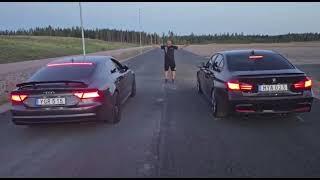 BMW f30 VS AUDI A7 