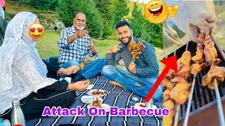 Camping With Family | Barbecue Making | Goat Attacked On Barbecue