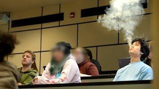 Vaping During a College Lecture!