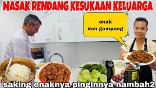 MASAK STOCK RENDANG MUDAH DAN ENAK!!SAKING ENAKNYA PINGINNYA NAMBAH2( MASAK SAMBIL MOMONG)