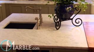 White Carrara Marble Kitchen Countertops by Marble.com