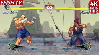 Sagat vs Akuma (Hardest AI) - Ultra Street Fighter IV