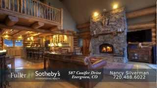 587 Conifer Drive, Evergreen, Colorado, Luxury Mountain Home for Sale