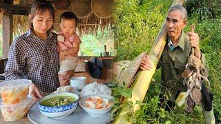 Building Happiness: Grandpa always tries to work - Catch frogs - Cooking - Process food to sell.