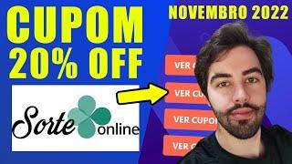 CUPOM DE DESCONTO SORTE ONLINE NOVEMBRO 2022 BLACK FRIDAY CUPOM SORTE ONLINE