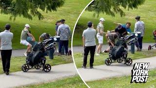 Nasty brawl erupts on Canadian golf course after one group kept shooting balls at the other: video