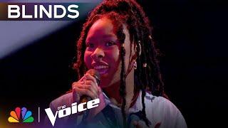 All Eyes Are On Sixteen-Year-Old Zaza Benjamin Covering "Hard Place" | Voice Blind Auditions | NBC