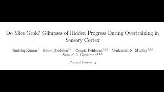 [QA] Do Mice Grok? Glimpses of Hidden Progress During Overtraining in Sensory Cortex