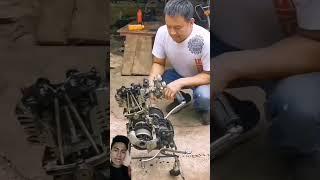 así funciona un motor 4 tiempo 100% real / impresionante  #shorts #viral #motor #150 #varillero