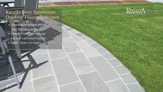 Kandla Grey Sandstone Flooring Project by Regatta Universal Exports