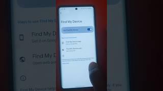 find my device turn on/off// how to turn on/off find my device #shorts #tech #vivo