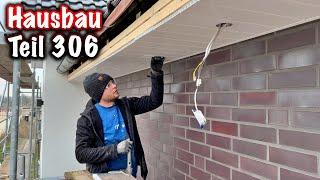 House construction part 306! (Installing exterior lighting at the front) ElektroM