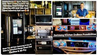 NEW Samsung Smart Slide-In Induction Range FlexDuo SmartDial & Air Fry 6.3cu ft Review & Demo