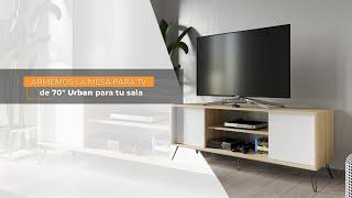 Armemos la  Mesa para TV de 70" Urban para tu sala