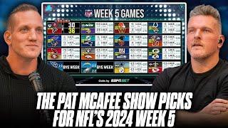 The Pat McAfee Show Picks & Predicts Every Game For NFL's 2024 Week 5