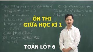 TOÁN 6 – ÔN THI GIỮA HỌC KÌ 1 TOÁN LỚP 6 NĂM HỌC 2023-2024 MỚI NHẤT