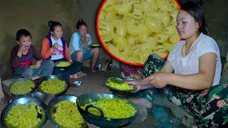 Veg Pasta recipe cooking & eating with samita's family | Pasta recipe mukbang | eating video village